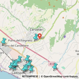 Mappa Via Aldo Quarino, 00052 Cerveteri RM, Italia (3.91857)