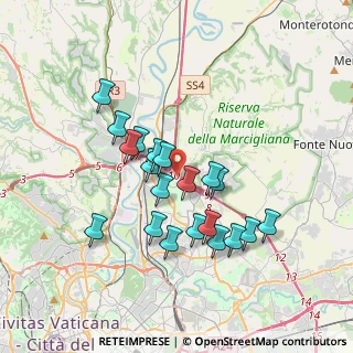 Mappa Via di Settebagni & Circonvallazione Orientale, 00138 Roma RM, Italia (3.356)