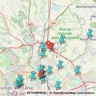 Mappa Via di Settebagni & Circonvallazione Orientale, 00138 Roma RM, Italia (5.9925)