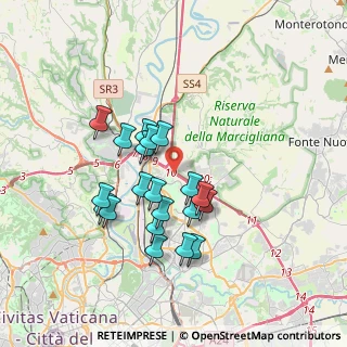 Mappa Via di Settebagni & Circonvallazione Orientale, 00138 Roma RM, Italia (3.268)