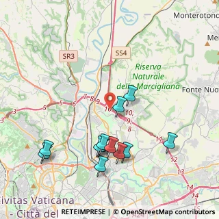 Mappa Via di Settebagni & Circonvallazione Orientale, 00138 Roma RM, Italia (4.495)