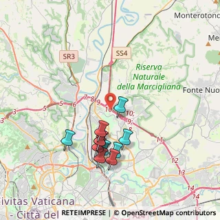 Mappa Via di Settebagni & Circonvallazione Orientale, 00138 Roma RM, Italia (3.86455)
