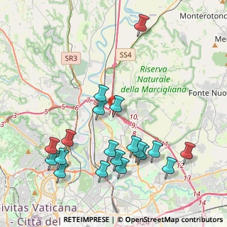 Mappa Via di Settebagni & Circonvallazione Orientale, 00138 Roma RM, Italia (4.88421)