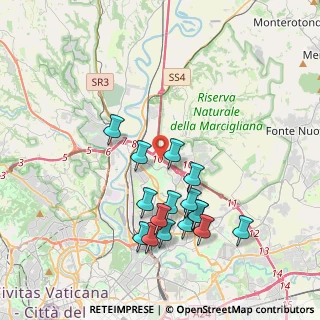 Mappa Via di Settebagni & Circonvallazione Orientale, 00138 Roma RM, Italia (4.0375)