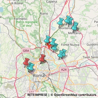 Mappa Via di Settebagni & Circonvallazione Orientale, 00138 Roma RM, Italia (7.724)