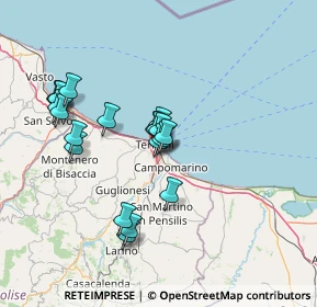 Mappa Via del Pero, 86039 Termoli CB, Italia (13.4375)