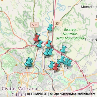 Mappa Via Servigliano, 00138 Roma RM, Italia (3.51316)
