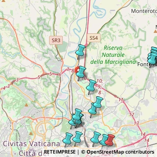 Mappa Via Servigliano, 00138 Roma RM, Italia (6.4735)