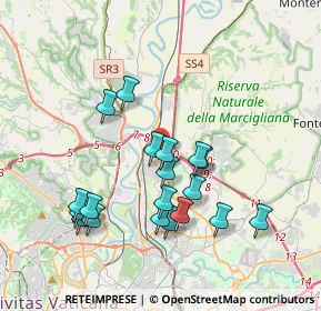 Mappa Via Servigliano, 00138 Roma RM, Italia (3.81632)