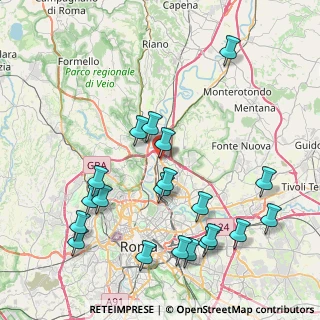 Mappa Via Monte Urano, 00138 Roma RM, Italia (9.813)