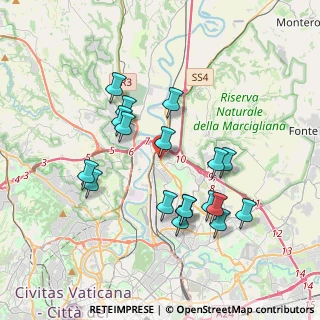 Mappa Via Monte Urano, 00138 Roma RM, Italia (3.75389)