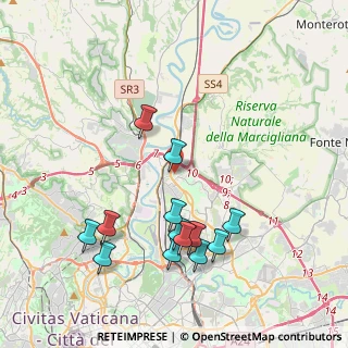Mappa Via Piagge, 00138 Roma RM, Italia (4.37077)