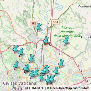 Mappa Via Piagge, 00138 Roma RM, Italia (6.08)