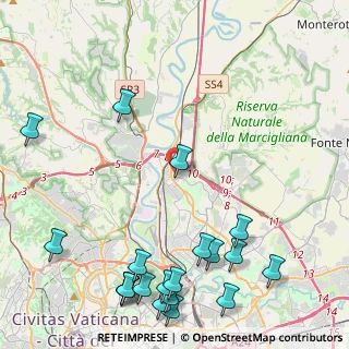 Mappa Via Piagge, 00138 Roma RM, Italia (6.4415)