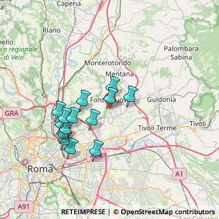 Mappa Via Monte Bianco, 00012 Guidonia Montecelio RM, Italia (7.125)