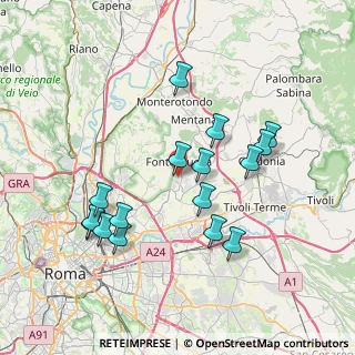 Mappa Via Monte Bianco, 00012 Guidonia Montecelio RM, Italia (7.78125)