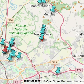 Mappa Via Monte Bianco, 00012 Guidonia Montecelio RM, Italia (6.501)