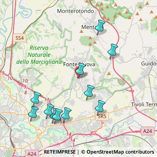 Mappa Via Monte Bianco, 00012 Guidonia Montecelio RM, Italia (4.96727)