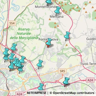 Mappa Via Monte Bianco, 00012 Guidonia Montecelio RM, Italia (6.936)