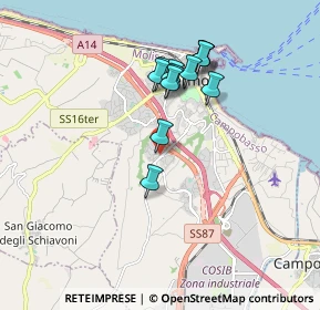 Mappa Via dei Ciclamini, 86039 Termoli CB, Italia (1.595)