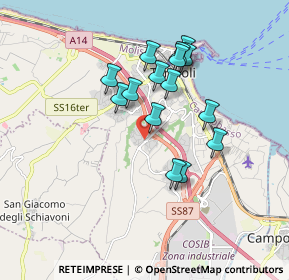 Mappa Via dei Ciclamini, 86039 Termoli CB, Italia (1.602)