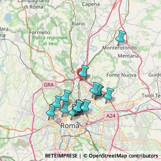 Mappa Via Apiro, 00138 Roma RM, Italia (7.63938)
