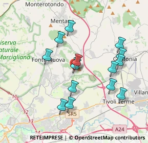 Mappa SP23a, 00013 Santa Lucia RM, Italia (3.82071)