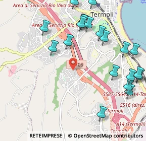 Mappa Via delle Rose, 86039 Termoli CB, Italia (1.367)