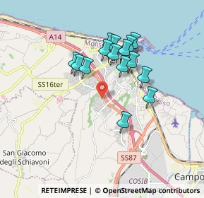 Mappa Via delle Rose, 86039 Termoli CB, Italia (1.58067)