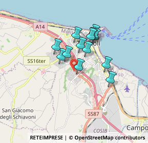 Mappa Via delle Rose, 86039 Termoli CB, Italia (1.38615)