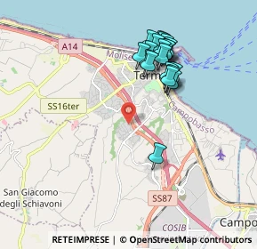Mappa Via delle Rose, 86039 Termoli CB, Italia (1.8845)