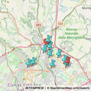 Mappa Via Borgo San Lorenzo, 00138 Roma RM, Italia (3.80091)