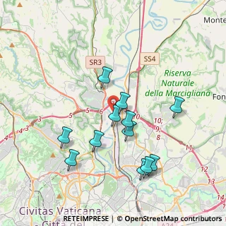 Mappa Via Borgo San Lorenzo, 00138 Roma RM, Italia (3.78333)