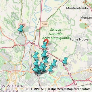 Mappa Via della Colonia Agricola, 00138 Roma RM, Italia (4.82167)