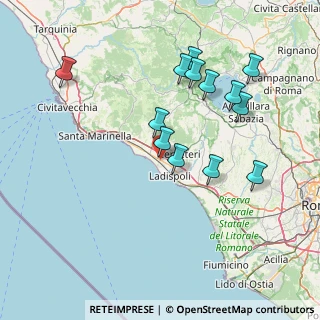 Mappa Via Vadimone, 00052 Cerveteri RM, Italia (15.90615)