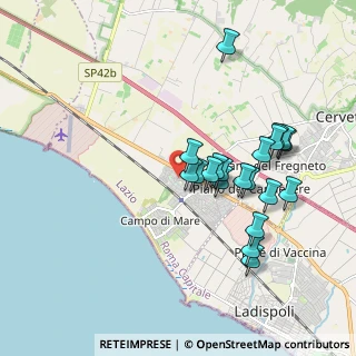 Mappa Via dei Tirreni, 00052 Cerveteri RM, Italia (1.8575)