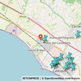 Mappa Via dei Tirreni, 00052 Cerveteri RM, Italia (3.56923)