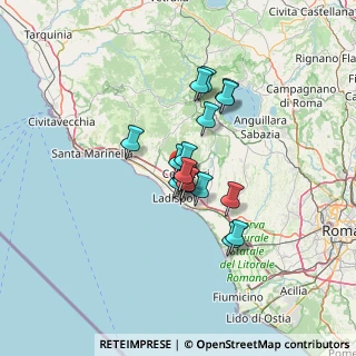Mappa Via Poggio del Candeliere, 00052 Cerveteri RM, Italia (9.65471)