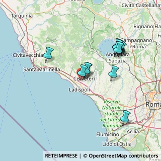 Mappa Via Poggio del Candeliere, 00052 Cerveteri RM, Italia (15.37)
