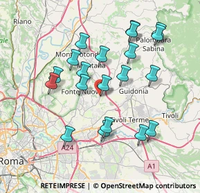 Mappa Piazza Santa Lucia, 00013 Fonte Nuova RM, Italia (7.602)