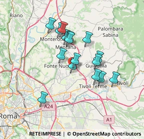 Mappa Piazza Santa Lucia, 00013 Fonte Nuova RM, Italia (6.0975)
