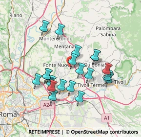 Mappa Piazza Santa Lucia, 00013 Fonte Nuova RM, Italia (6.7715)