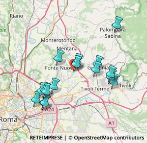 Mappa Piazza Santa Lucia, 00013 Fonte Nuova RM, Italia (7.60438)