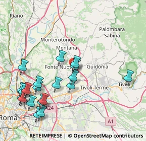 Mappa Piazza Santa Lucia, 00013 Fonte Nuova RM, Italia (9.8535)