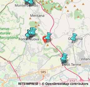 Mappa Piazza Santa Lucia, 00013 Fonte Nuova RM, Italia (5.685)