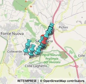 Mappa Piazza Santa Lucia, 00013 Fonte Nuova RM, Italia (1.0605)