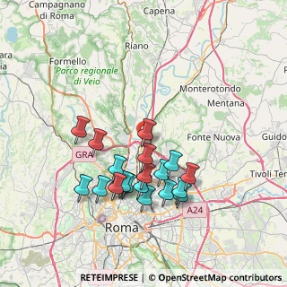 Mappa Roma Nord, 00138 Roma RM, Italia (7.329)