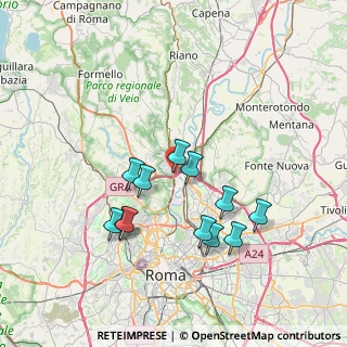 Mappa Labaro- Veientana Vetere, 00188 Roma RM, Italia (7.11583)