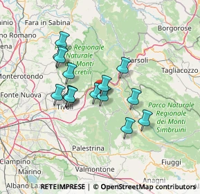 Mappa Viale Vauvillers, 00020 Sambuci RM, Italia (11.74)