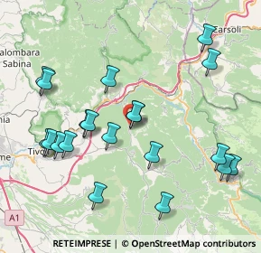 Mappa Viale Vauvillers, 00020 Sambuci RM, Italia (9.138)